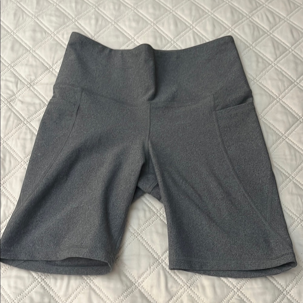 Old Navy Gray Bike Shorts with High Waistband
